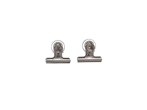Papierklem MAUL Bulldog met magneet 52mm capaciteit 20mm zilver