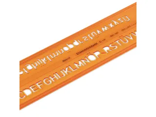 Lettersjabloon Standardgraph H-profiel vetgedrukt, recht 10mm - 4