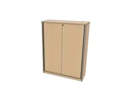 schuifdeurkast,HxBxD 1545x1200x445mm,NE-esdoorn