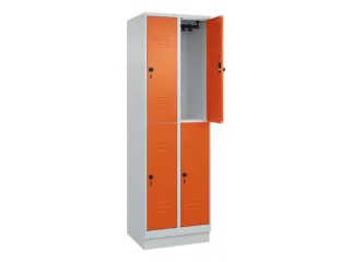 dubbeldekse locker,HxBxD 1950x600x500mm,2x2vak.,vak B 300mm - 2