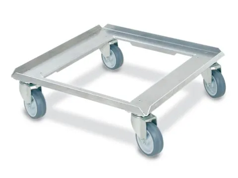 Aluminium Onderwagen Euronormbakken 250kg 500x500mm Open Frame
