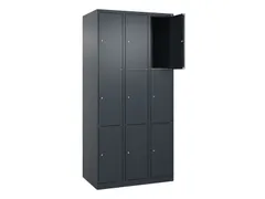 lockerkast,HxBxD 1850x900x500mm,3x3vakken,vak B 300mm,cil.-slot