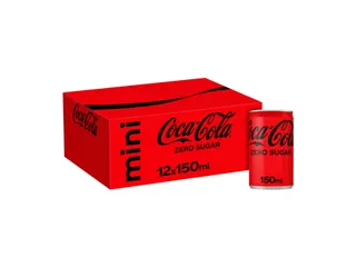 Frisdrank Coca Cola zero blik 150ml - 1