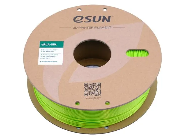 eSUN 3D printer Filament ePLA-Silk 1,75mm Lime Groen 1kg
