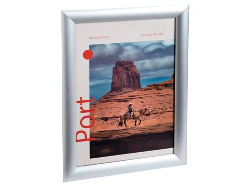 Wand poster lijst A3 aluminium/kristal