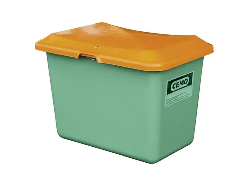 strooigoedbak,100l,HxBxD 340x890x600mm,GVK,groen,deksel oranje