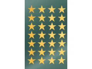 etiket Z-design Christmas pakje a 2 vel gouden sterren - 2