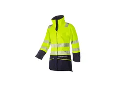 Sioen 7331 dames hi-vis parka, geel/marineblauw, maat 2XL, per stuk