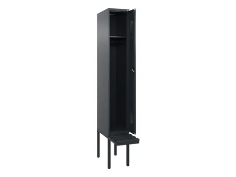 locker met bank,HxBxD 2120x300x815mm,1vak,vak B 300mm,cilinderslot