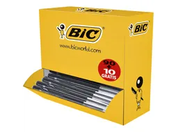 Balpen Bic M10 medium zwart doos à 90+10 gratis