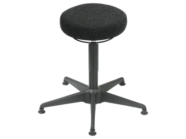 Esd Draaikruk Glijders Voetkruis 460-600mm Antraciet Stof Gasveer