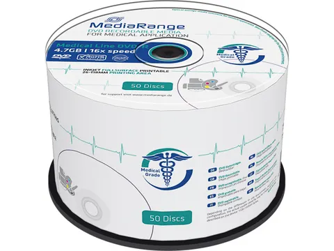 Mediarange Medical Line Dvd-R 4,7Gb Inkjet Printable 16X Iw 50st