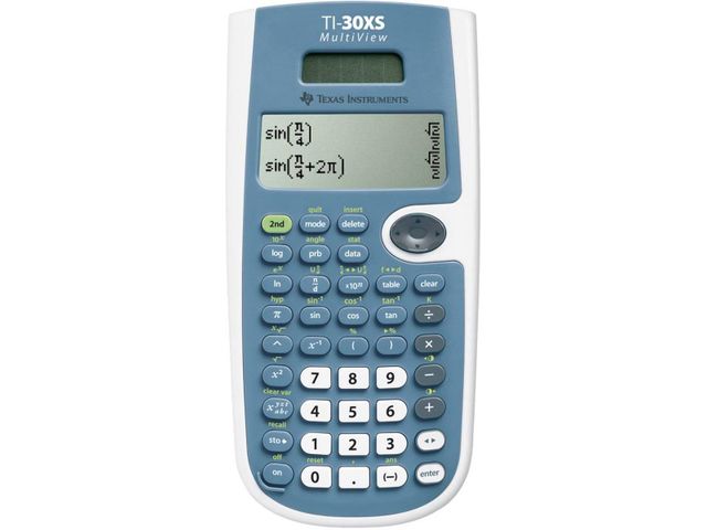 Calculator TI-30XSMV met onderwijs software | RekenmachinesWinkel.nl