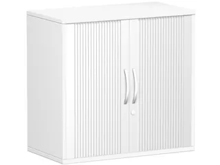 jaloeziedeurkast,HxBxD 798x800x425mm,1xhouten vloer,2 OH,romp wit - 1
