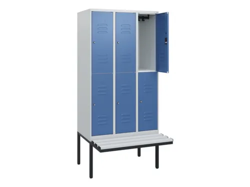 Dubbeldekse dekenkist,HxBxD 1950x900x815mm,3x2vak.,vak B 300mm