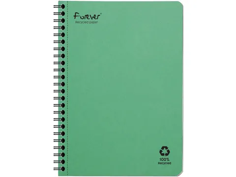 FOREVER spiraalschrift A5 90g gelijnd assorti