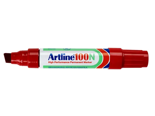 Viltstift Artline 100 schuin 7.5-12mm rood