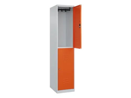 dubbeldekse locker,HxBxD 1850x400x500mm,1x2vak.,vak B 400mm