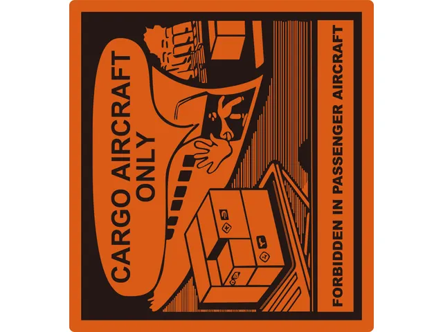 Etiket CARGO AIRCRAFT 1000 etiketten per rol 110x120mm