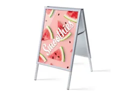 Stoepbord A1 complete set met print "Smoothies" Watermeloen