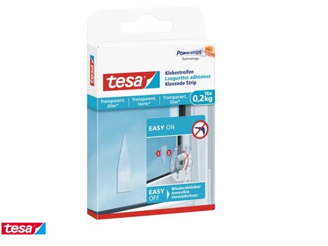 Dubbelzijdige powerstrip Tesa transparant 0.2kg