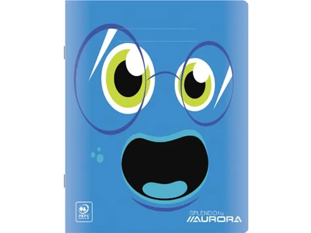 Splendid schrift, 36 bladzijden, ft 165x210mm, geruit 4x8 mm Assorti