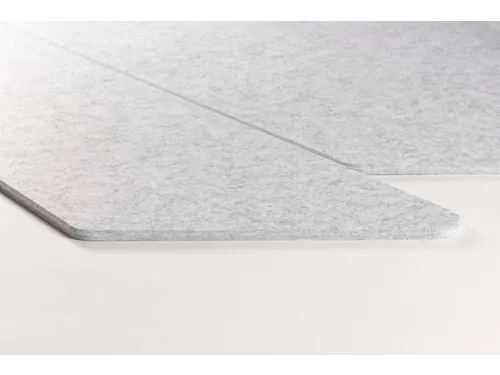 Akoestische PET-vilt parallellogram stroken lichtgrijs 30x120cm 6 stuk