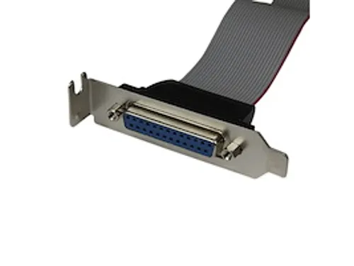 Low-Profile 40cm parallelle poort verloopkabel met bracket DB25(F)-IDC
