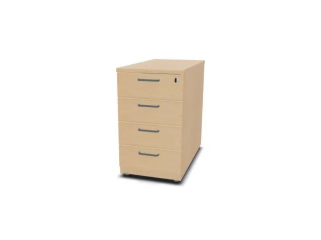 caisson de bureau,HxlxP 720x430x800mm,4tiroir(s),NE-érable
