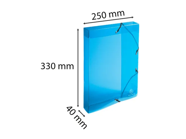 Exabox Archiefdoos A4 40mm Assorti Polypropyleen Crystal Colours