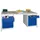 werkplaatsbureau,HxBxD 720x1700x800mm,RAL7035,front RAL5010