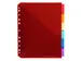 Tabbladen PP A4+ L-m ap + etiket 6 tabs