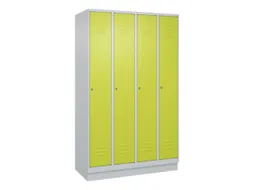 locker voor scheiding van kleding,HxBxD 1950x1200x500mm,4vak