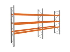 palletstelling,basis+1xaanbouw,HxBxD 3990x7500x1100mm,vakl. 3400kg