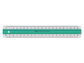 Liniaal Linex super S20 20cm transparant - 1