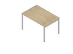 In hoogte verstelbaar bureau,HxBxD 680-760x1200x800mm,blad eiken