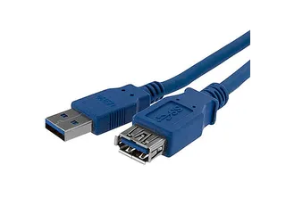1 Meter SuperSpeed USB 3.0 Verlengkabel A naar A - Blauw M/F - 1