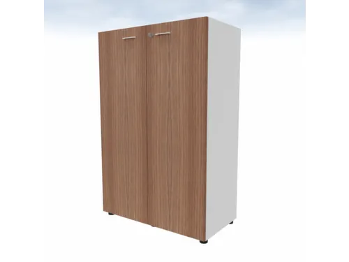 kantoorkast,HxBxD 1310x860x450mm,2xhouten vloer,3ordnerhoogte,romp wit