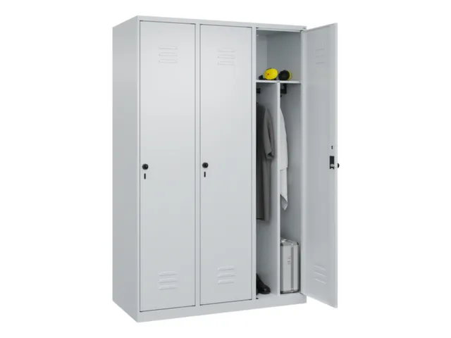 locker voor scheiding van kleding,HxBxD 1850x1200x500mm,3vak