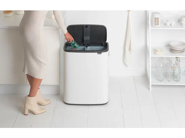Afvalbak Bo Touch Bin 2x30 Liter Wit