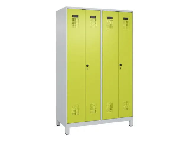 locker voor scheiding van kleding,HxBxD 1950x1200x500mm,4vak