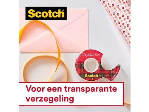 Plakband Scotch 600 19Mmx66M Crystal Clear