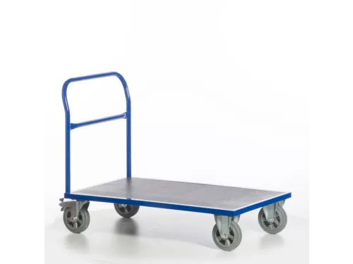 Platformwagen 1000kg Laadvlak Lxb 1600x800mm 1 Duwbeugel Ral 5010