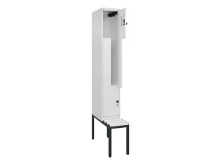 Z-garderobekast,HxBxD 2120x300x815mm,2vak,vak B 300mm,draaigrendel - 2