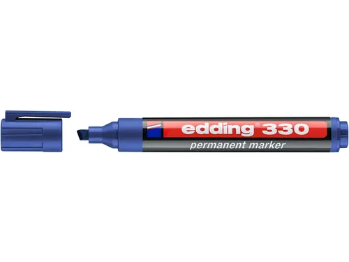 Viltstift edding 330 schuin 1.5-5mm blauw