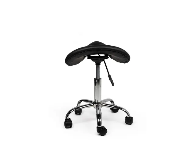 Siège amazone Office Bas roulettes dures noir