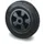 wiel,draagverm. 100kg,massief rubber-banden,ØxB 125x38mm,glijlager