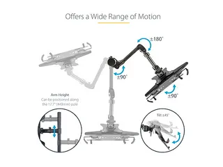 Monitorarm voor Laptop of Monitor Zwart - 12