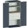 systeemkast 2000x1050x650mm 1 legbord 4 laden RAL7035, front RAL7016