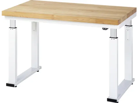 Werkbank elektrisch hoogte verstelbaar 740-1040x1250x700mm beukblad